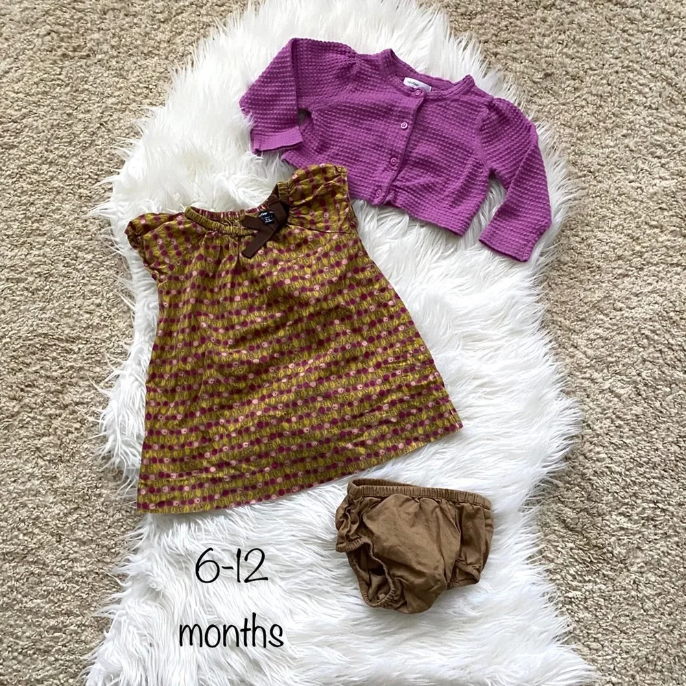 {Gap} Baby Girl Dress with Cropped Cardigan